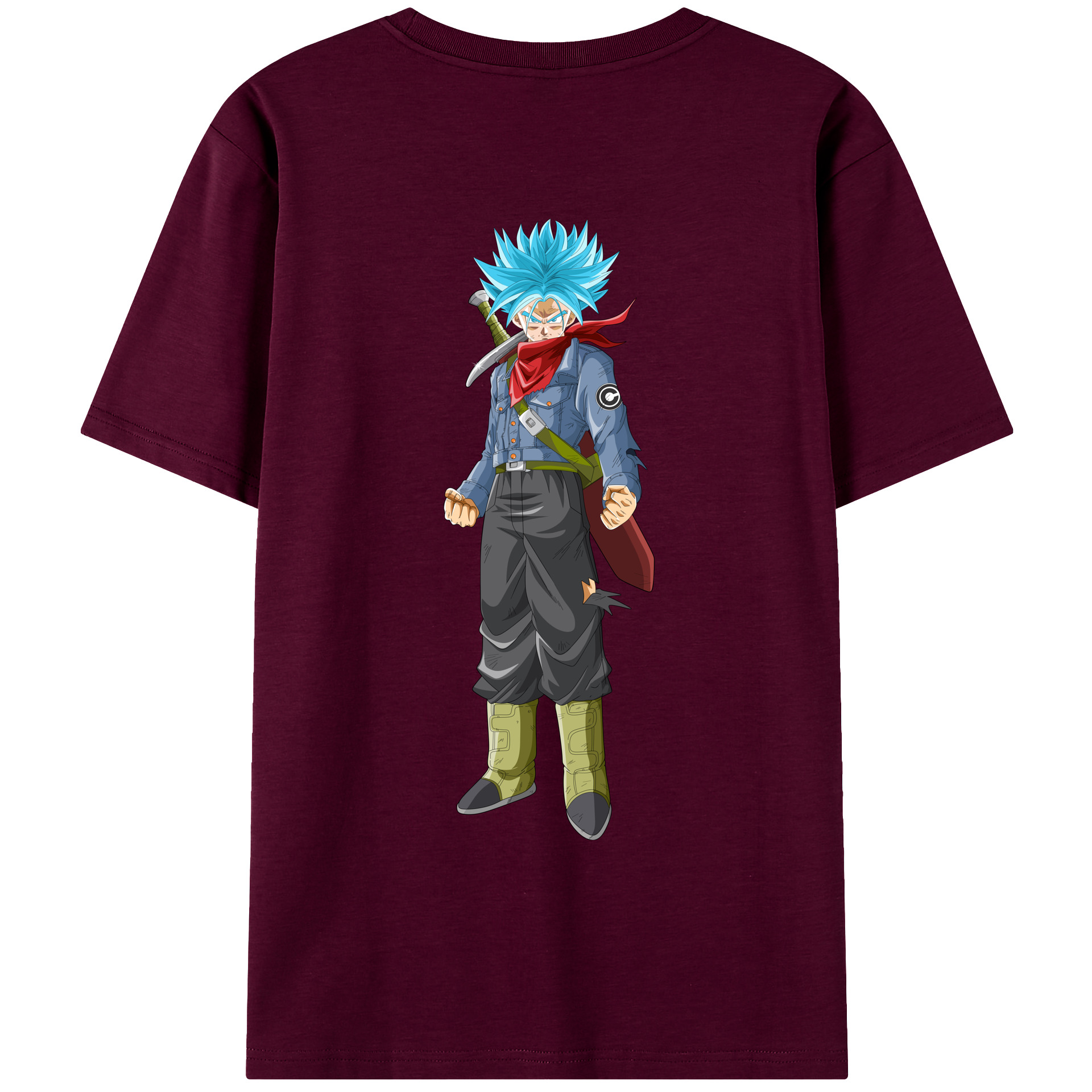 （画像用） ドラゴンボール トランクス（Torankusu）DRAGON BALL Trunks レディース半袖Tシャツ(バックプリント)